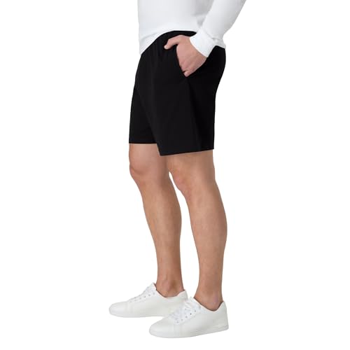 Men's Athletic Shorts with Pockets - 7.5" Cotton Lounge Shorts