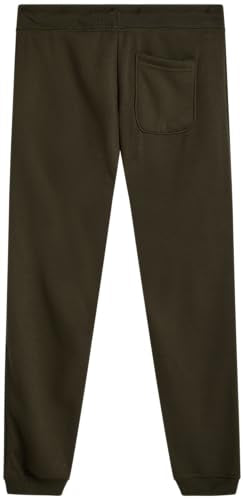 Boys Sweatpants - Active Performance Fleece Joggers with Pockets & Drawstring Waistband - Green, Size 14-16