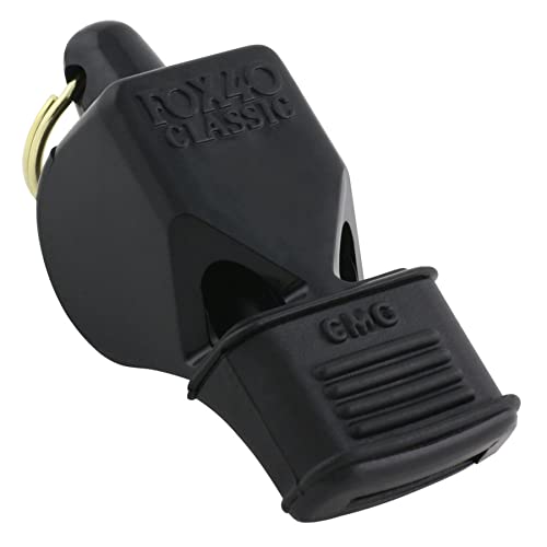 Classic Safety Whistle - 115 dB Sound Power, Black
