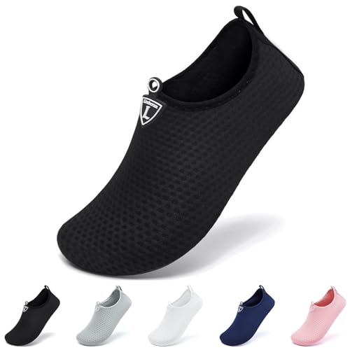 Water Shoes for Women & Men - Swim Beach Shoes, Bd3501 Black