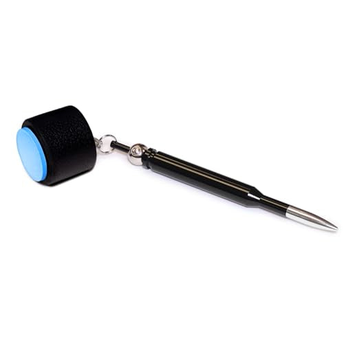 TAOM V10 Blue Billiard Pool Cue Chalk with Bullet Chalk Holder