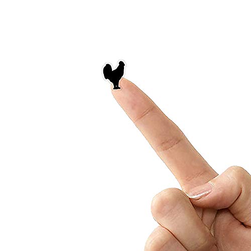 Wedding Meal Stickers - Food Identifier Place Cards, 50 Stickers - Black & Chicken