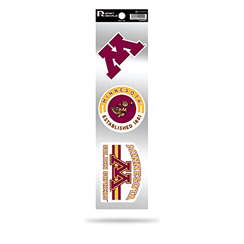 Minnesota Golden Gophers 3-Piece Retro Decal Set - Vinyl Team Spirit Stickers