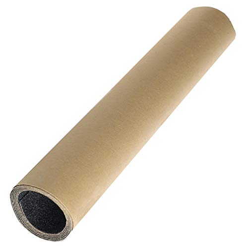 10.6x49.2 Inch Black Skateboard Grip Tape Sheet for Longboards & Skates