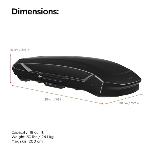 Thule Motion 3 Rooftop Box - Black, X-Large, Regular
