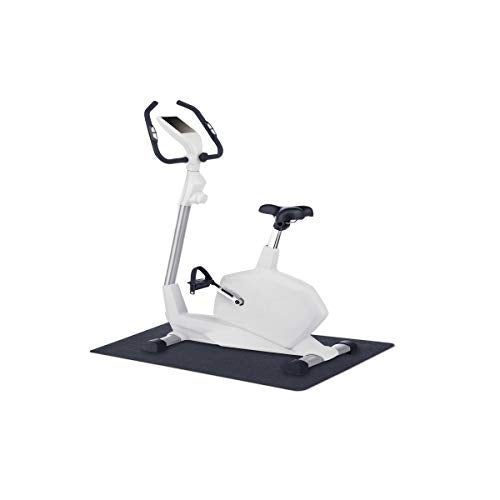 Fitness Equipment Mat - Black, 48"L x 24"W x 0.1"Th