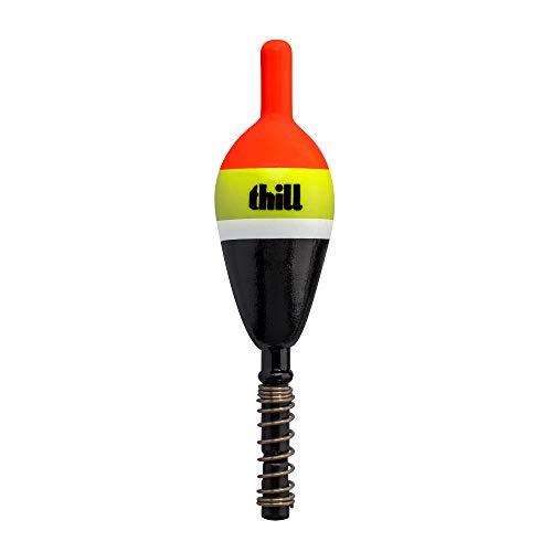 Night 'N' Day Balsa Wood Fishing Float - 3/4" Oval Spring Bobber, 2 Pack