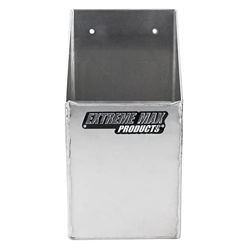 Extreme Max 5001.6091 Aluminum Fire Extinguisher Holder Storage for Enclosed Trailer, Shop, Garage, Silver