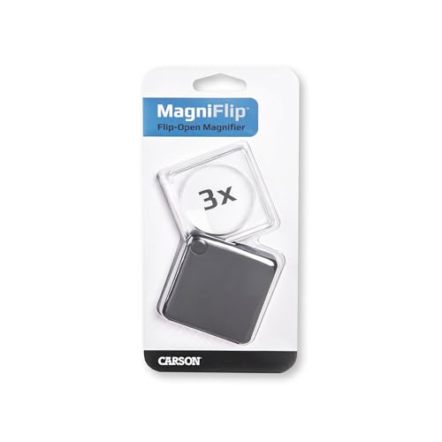 3x Flip-Open Pocket Magnifier with Protective Case - Single Pack