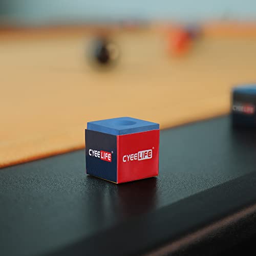 Billiard Chalk Set - 6pcs Blue Pool Table Accessories