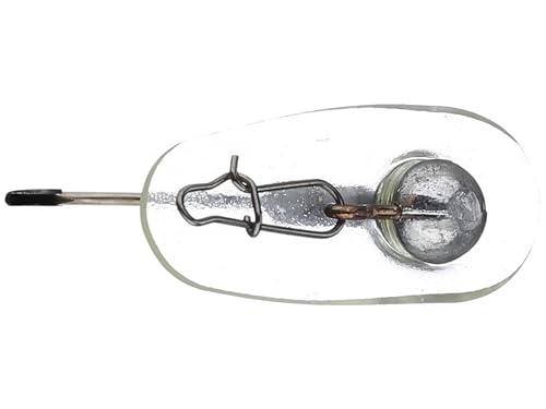FISH LUCKE Scrounger Jig Head 1/4 oz 2/0 Hook – Realistic Swimming Action for Soft Plastics