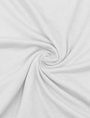 Vivitulip Women's White Small Long Sleeve Crop Top with Ruched Fitted Design & Thumb Holes