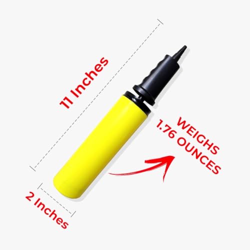 Hand Air Pump for Gym Balls, Exercise Balls & Inflatables - 11"