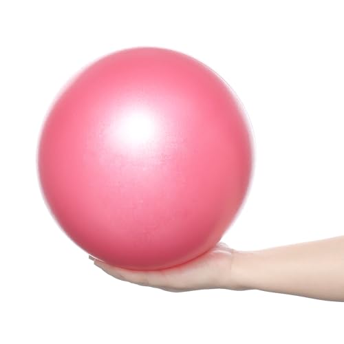 9 Inch Pilates Ball - Mini Exercise Yoga Ball for Workout - Pink