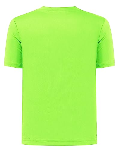 Youth Athletic Short Sleeve Tee - UPF 50+ Dry Fit - 8 Years Green