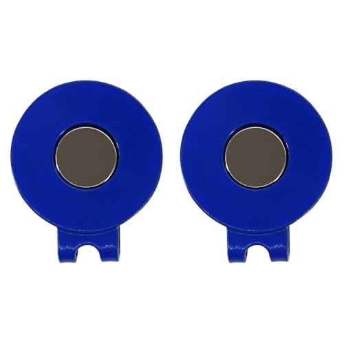 Magnetic Golf Hat Clip for Ball Markers - 2 Pack, Cobalt Blue