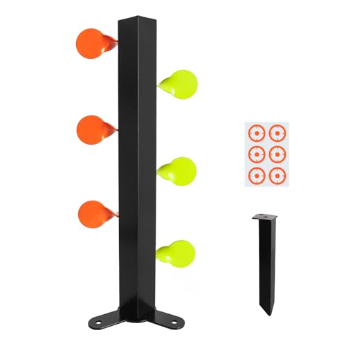 Dueling Tree Airsoft BB Gun Shooting Target - Metal, 6 Paddles