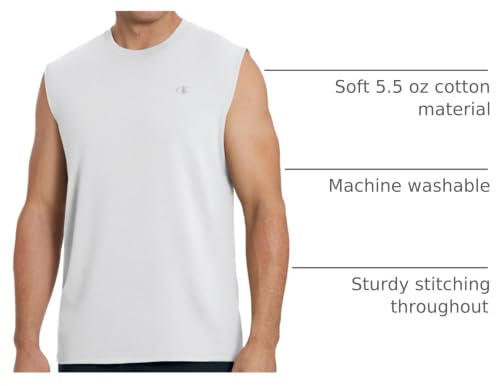 Men's Classic Muscle Tank Top - Soft Cotton Sleeveless Tee