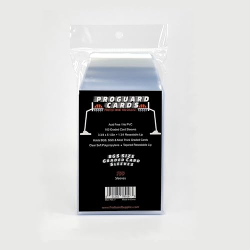 Graded Card Sleeves for BGS & SGC Slabs - 100 Pack