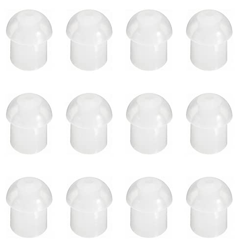 Mushroom Earbud Ear Tips - Medium Silicone Replacement for Two-Way Radios