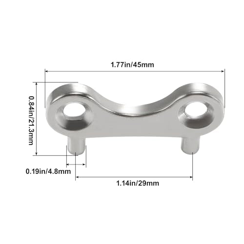 316 Stainless Steel Marine Fuel Cap Key - 2 Pack for Boats and Yachts