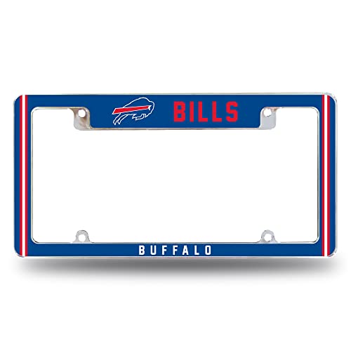 Buffalo Bills Chrome License Plate Frame - 12" x 6" Automotive Accessory