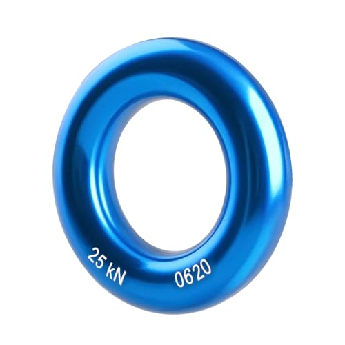 Rappel Cup Ring 25kN Tension O-Ring Connector for Climbing - Blue