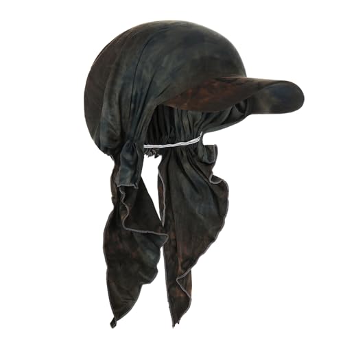 Pre-Tied UV Protection Chemo Bandana Headscarf for Women - Gray Medium