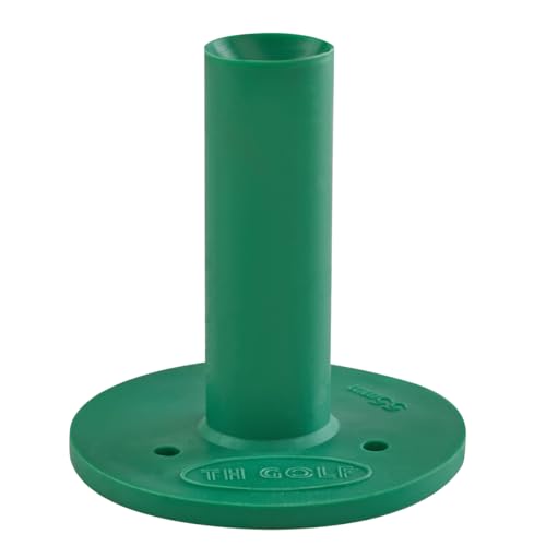 Premium Rubber Golf Tees - Durable 55mm Green Golf Tee - 6 Pack