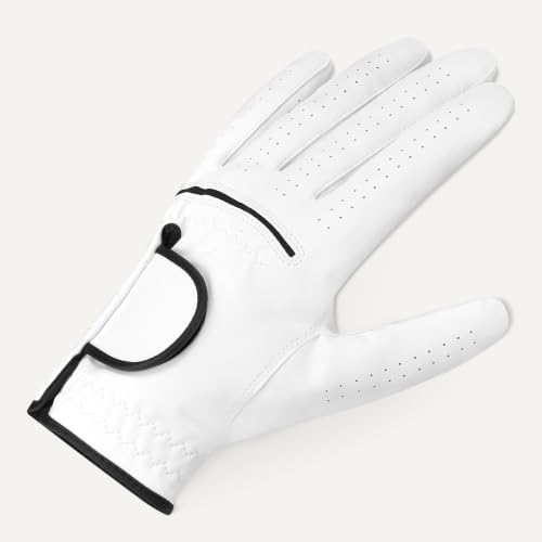 All-Weather Golf Gloves for Men - Left Hand, Medium Size - 1-Pack