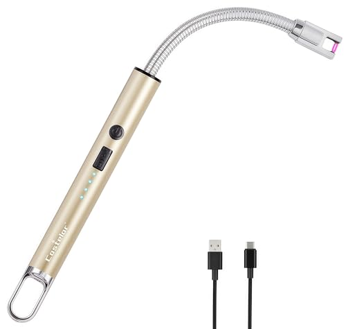 Electric Candle Lighter with Long Flexible Neck - Champagne