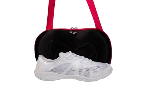 Performance White Cheer Shoes - Breathable Indoor Gym Sneakers for Women