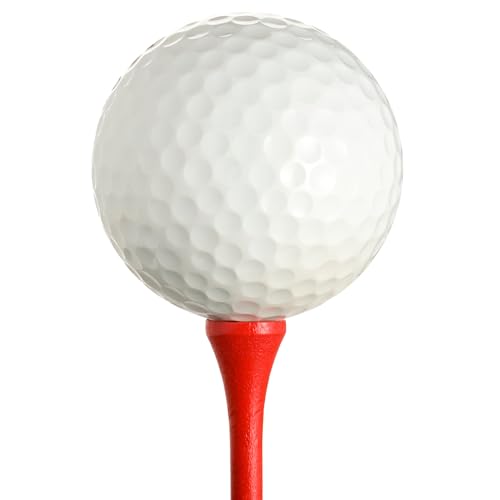 2 3/4-Inch Golf Tees - High Quality Wood - Red (100 Pack)