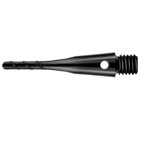 2BA Soft Tip Dart Points - Durable Black Plastic Replacement Tips, 30 Pack