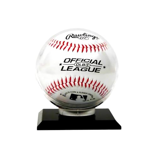 Acrylic Baseball Display Case Holder with Black Base - Qty 1