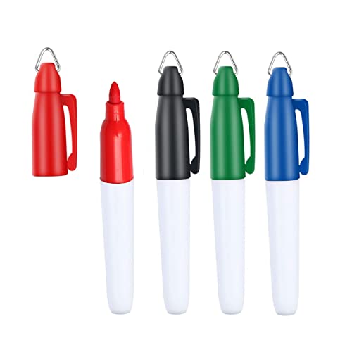 Golf Ball Markers - Permanent Bullet Tip Marker Pen Set, 4 Pack