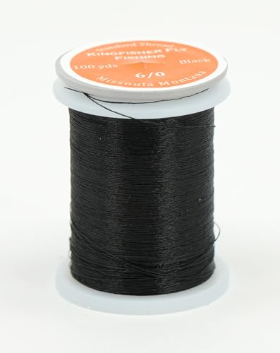 6/0 Fly Tying Thread - Strong 140 Denier All-Purpose Thread - Black