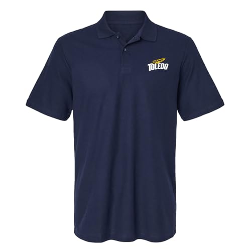 NCAA Men's 100% Cotton Knit Polo Shirt - 3X-Large Toledo Rockets