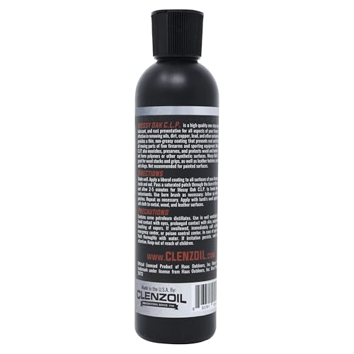 Clenzoil Mossy Oak 8 oz Gun Cleaning Oil - All-in-One CLP for Firearms