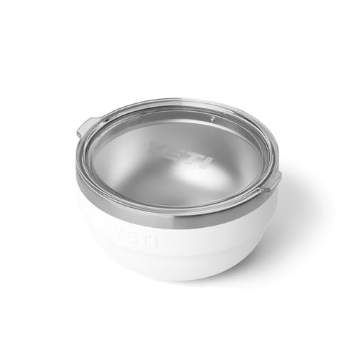 YETI Rambler 1 Quart White Vacuum-Insulated Nestable Bowl with Lid