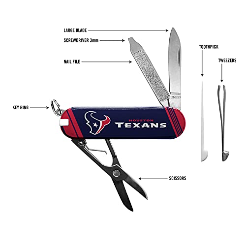 Multi-Tool Pocket Knife with 7 Functions - Houston Texans