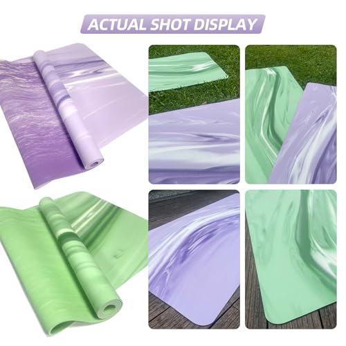 Extra Thick Non-Slip Yoga Mat - 5mm Eco-Friendly Purple