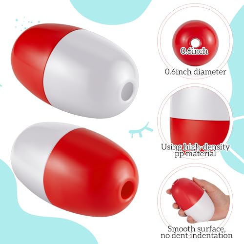 Lewtemi Crab Trap Floats, Anchor Buoy Red White - Pack of 4