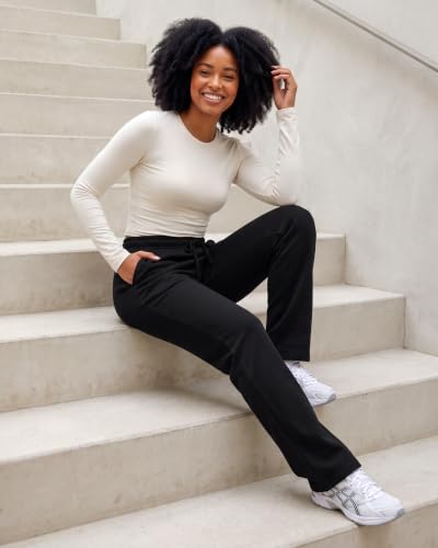 Real Essentials 3 Pack Women’s Fleece Lounge Sweatpants with Pockets