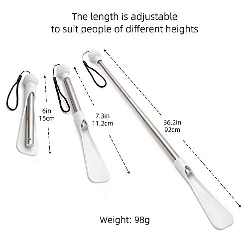 Fanwer Shoe Horn 36.2“Shoe Long Handle Foldable Travel for Seniors