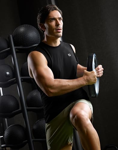 Men's Sleeveless Workout Tank Top - X-Large, Black