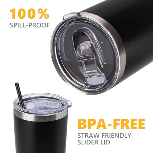 20oz Replacement Lids for Stainless Steel Tumblers - Transparent