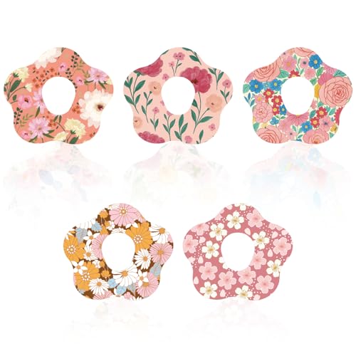 10 Waterproof Flower Shape Adhesive Sensor Patches for Dexcom G7