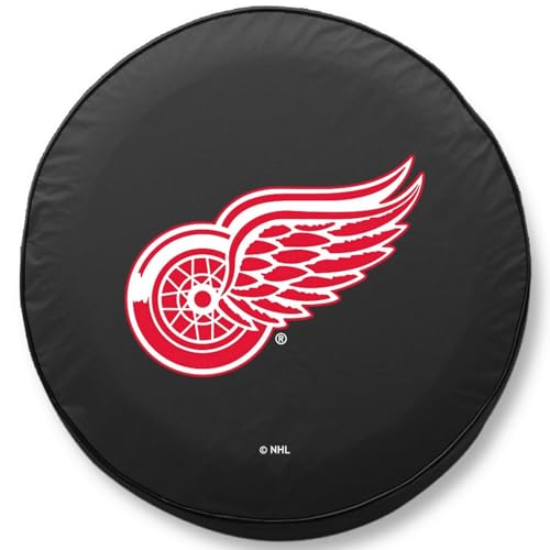 Detroit Red Wings Tire Cover - Small (28.5" x 8") Black Vinyl
