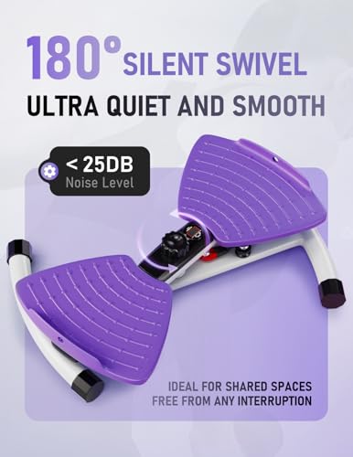 Waist Twister Machine Exercise with Digital Counter - Deep Purple